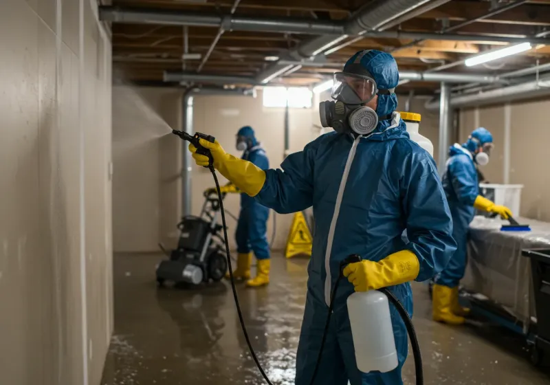 Basement Sanitization and Antimicrobial Treatment process in Allegany County, NY